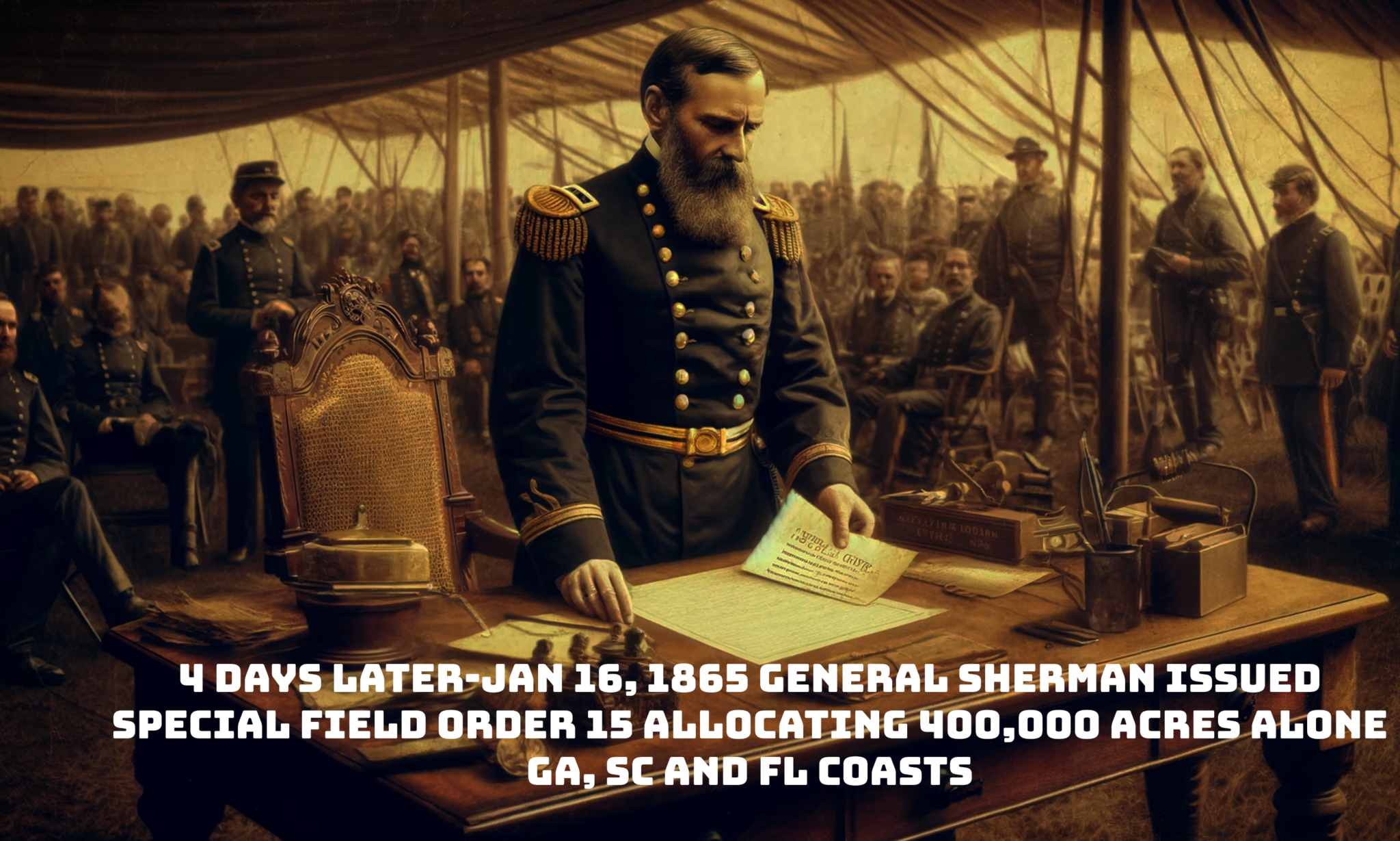 SHERMAN SIGNS FIELD ORDER 15
